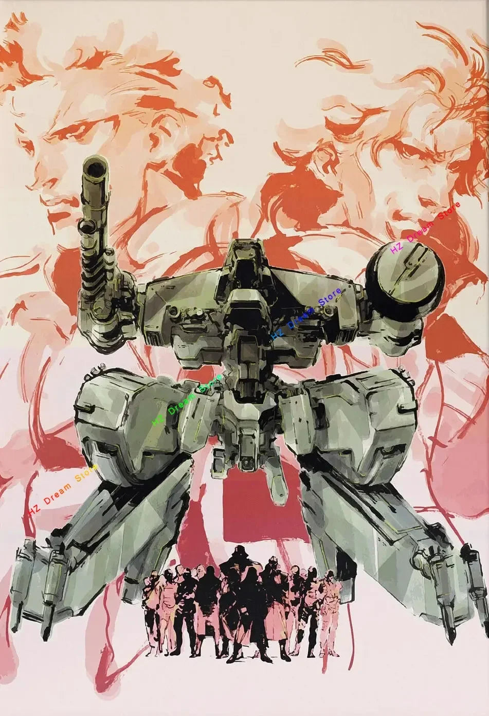 Classic Metal Gear Solid MGS Video Game Canvas Painting Picture Print Modern Family Bedroom Room Home Decor Wall Art Poster