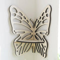 Butterfly Crystal Display Shelf Wooden Stand Corner Decoration Boho Hanging Wall Jewelry Holder Storage Organizer For Home Decor