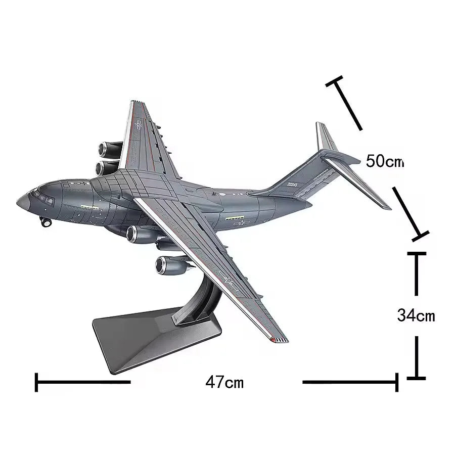 1/100 China Y-20 Multipurpose Transport Aircraft Home Decor No Glue Pre Colored Assembly Model Home Decoration