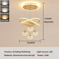Modern Acrylic Imitation Crystal Chandelier Home Decor Dining Table Pendant Lamp Bedroom LED Indoor Lighting Living Room Lights