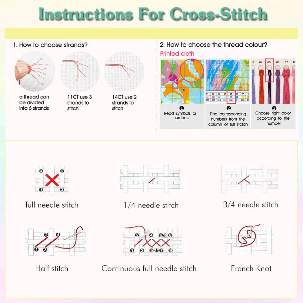 Landscape Fantasy Nature Cross Stitch Full Kit 11ct Diy Embroidery Printed Canvas Art Home Decor Handmade Hobby