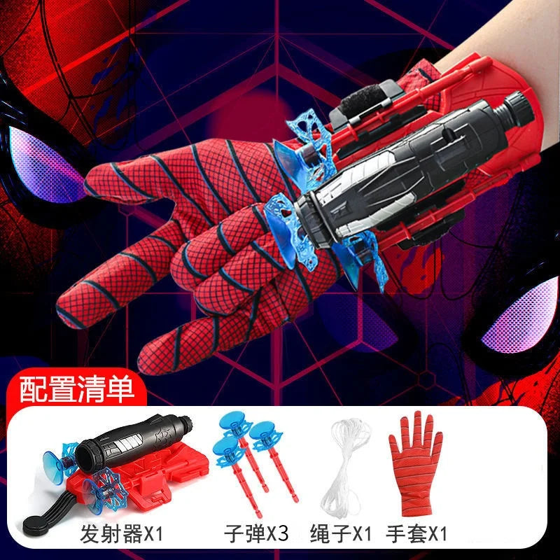 Ml Legends Fully Automatic Peripheral Spiderman Web Shooters Spider Silk Launcher Rope Device Cosplay Toys Props Gifts Toys