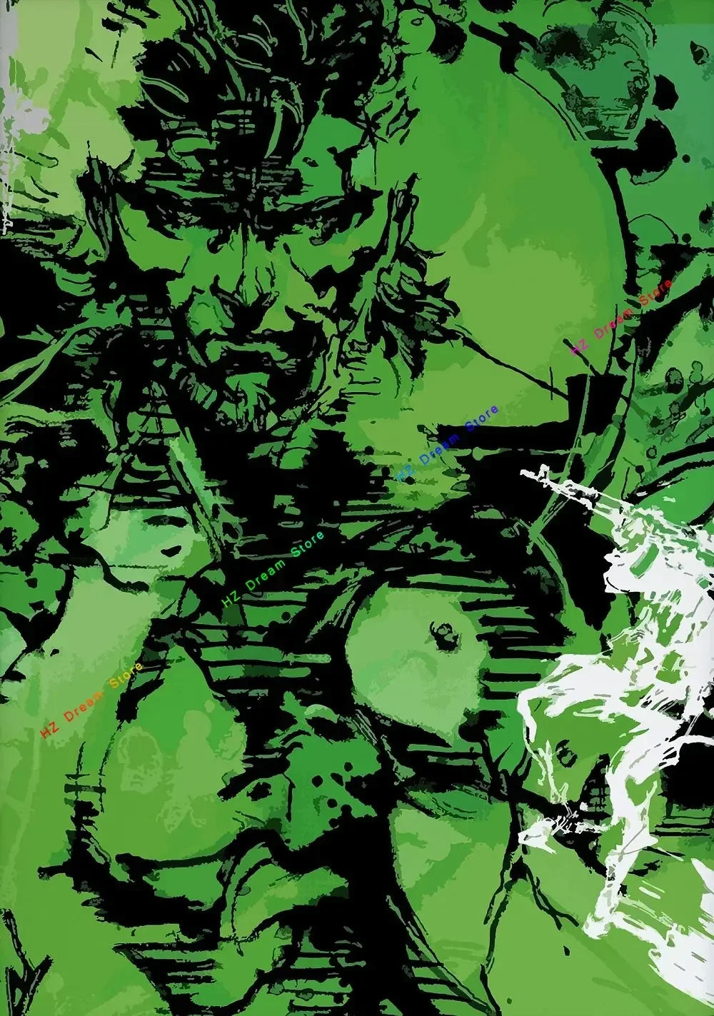 Classic Metal Gear Solid MGS Video Game Canvas Painting Picture Print Modern Family Bedroom Room Home Decor Wall Art Poster