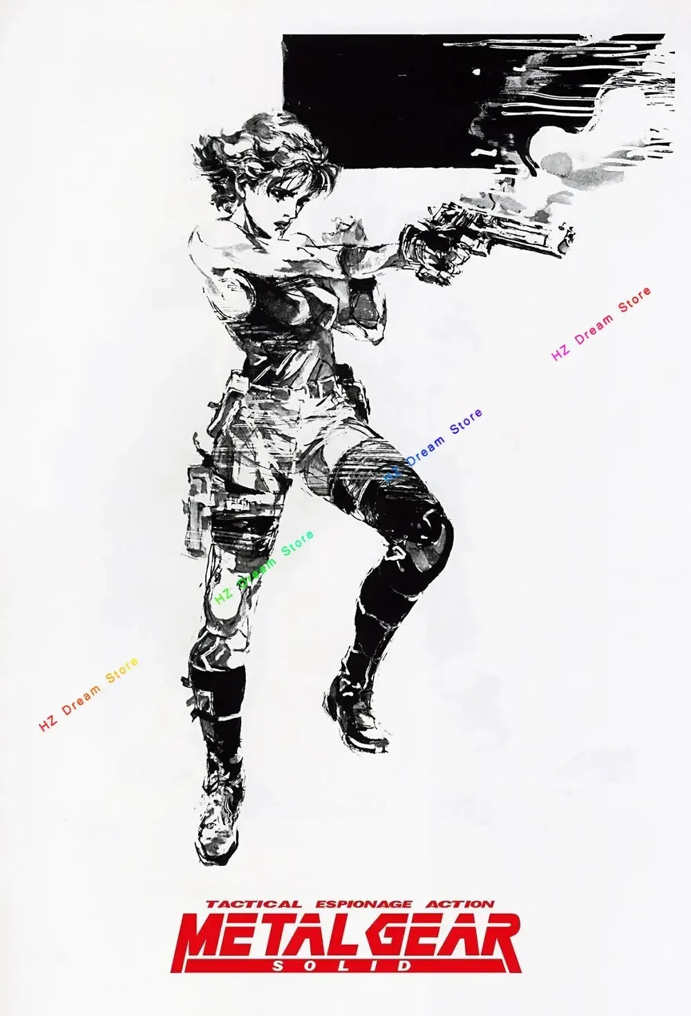 Classic Metal Gear Solid MGS Video Game Canvas Painting Picture Print Modern Family Bedroom Room Home Decor Wall Art Poster