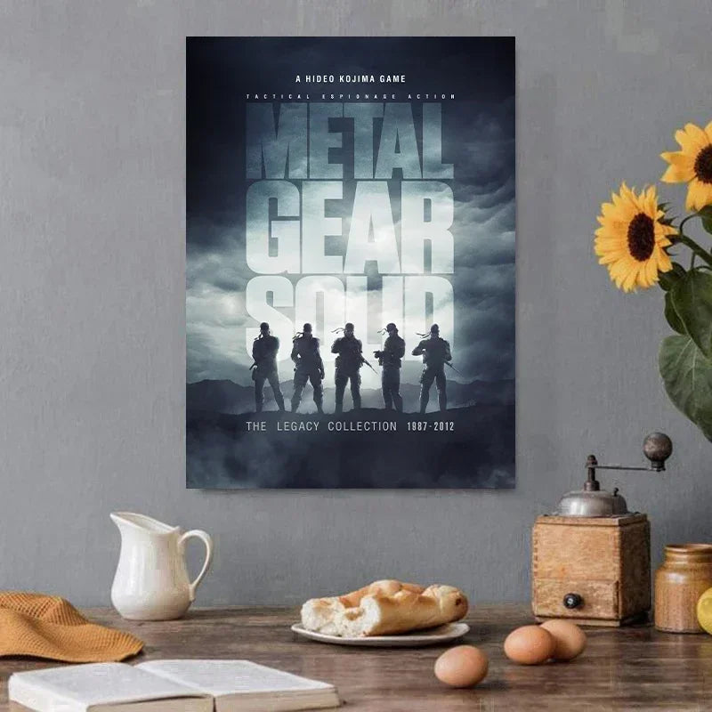Classic Metal Gear Solid MGS Video Game Canvas Painting Picture Print Modern Family Bedroom Room Home Decor Wall Art Poster