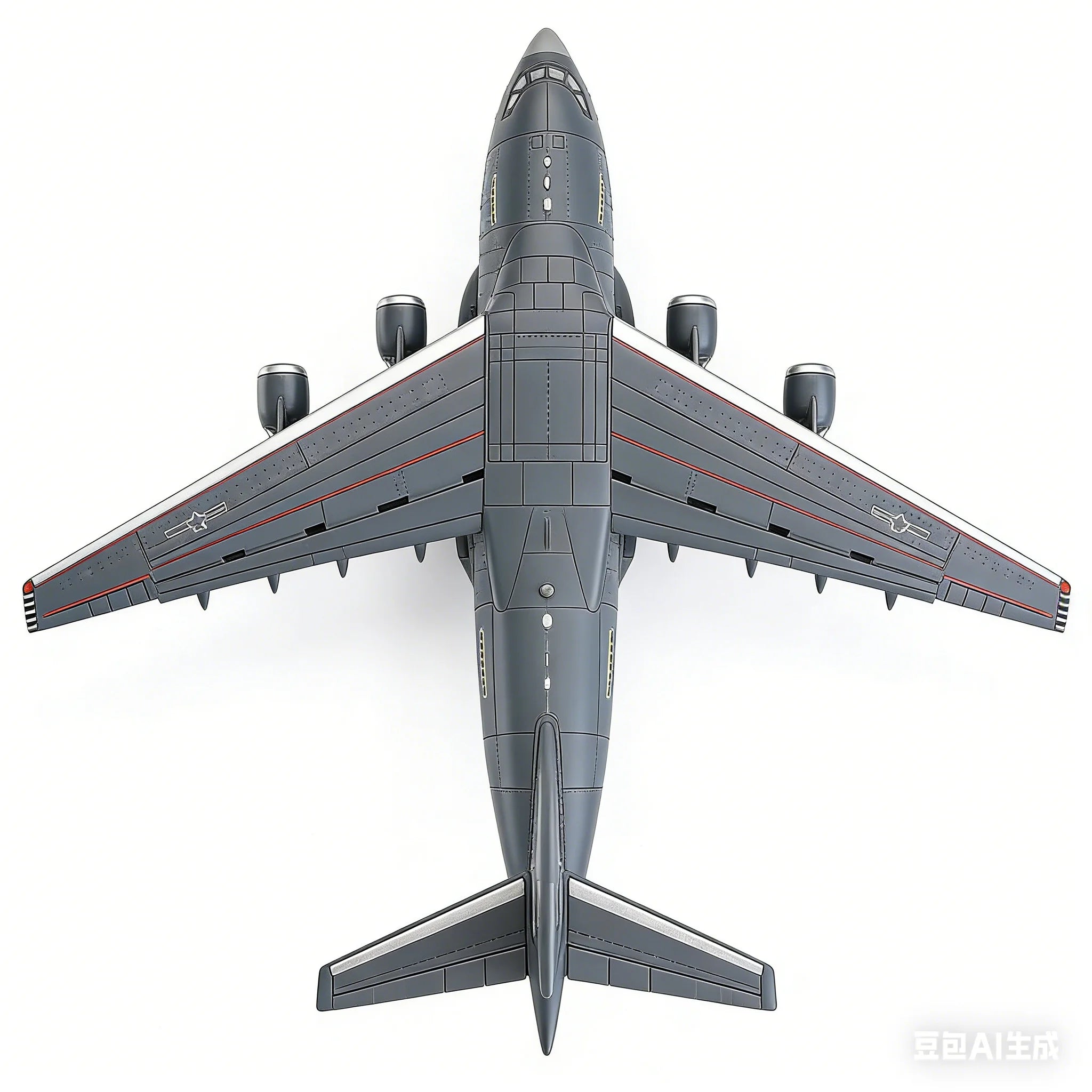 1/100 China Y-20 Multipurpose Transport Aircraft Home Decor No Glue Pre Colored Assembly Model Home Decoration