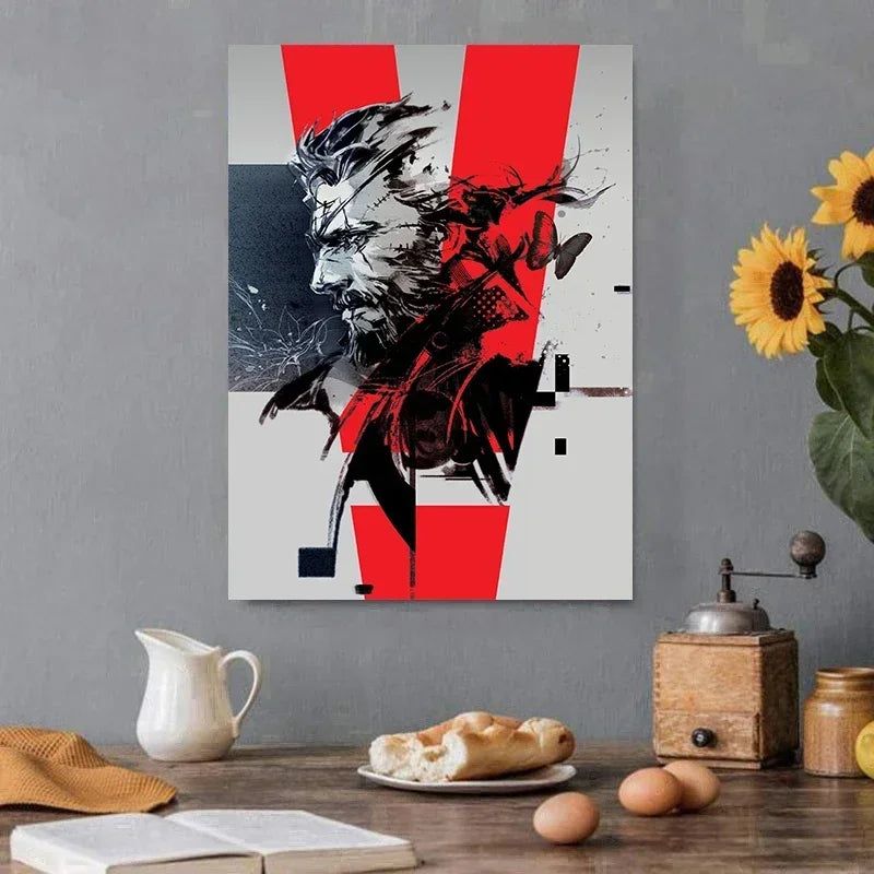 Classic Metal Gear Solid MGS Video Game Canvas Painting Picture Print Modern Family Bedroom Room Home Decor Wall Art Poster