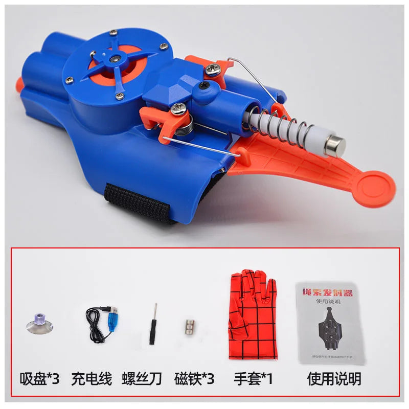Ml Legends Fully Automatic Peripheral Spiderman Web Shooters Spider Silk Launcher Rope Device Cosplay Toys Props Gifts Toys