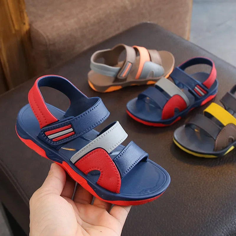 Summer Sandals Children's Flats Soft Anti-slip Baby Boys Girls Outdoor Beach Shoes Comfortable Sports Casual Toddler Sandals