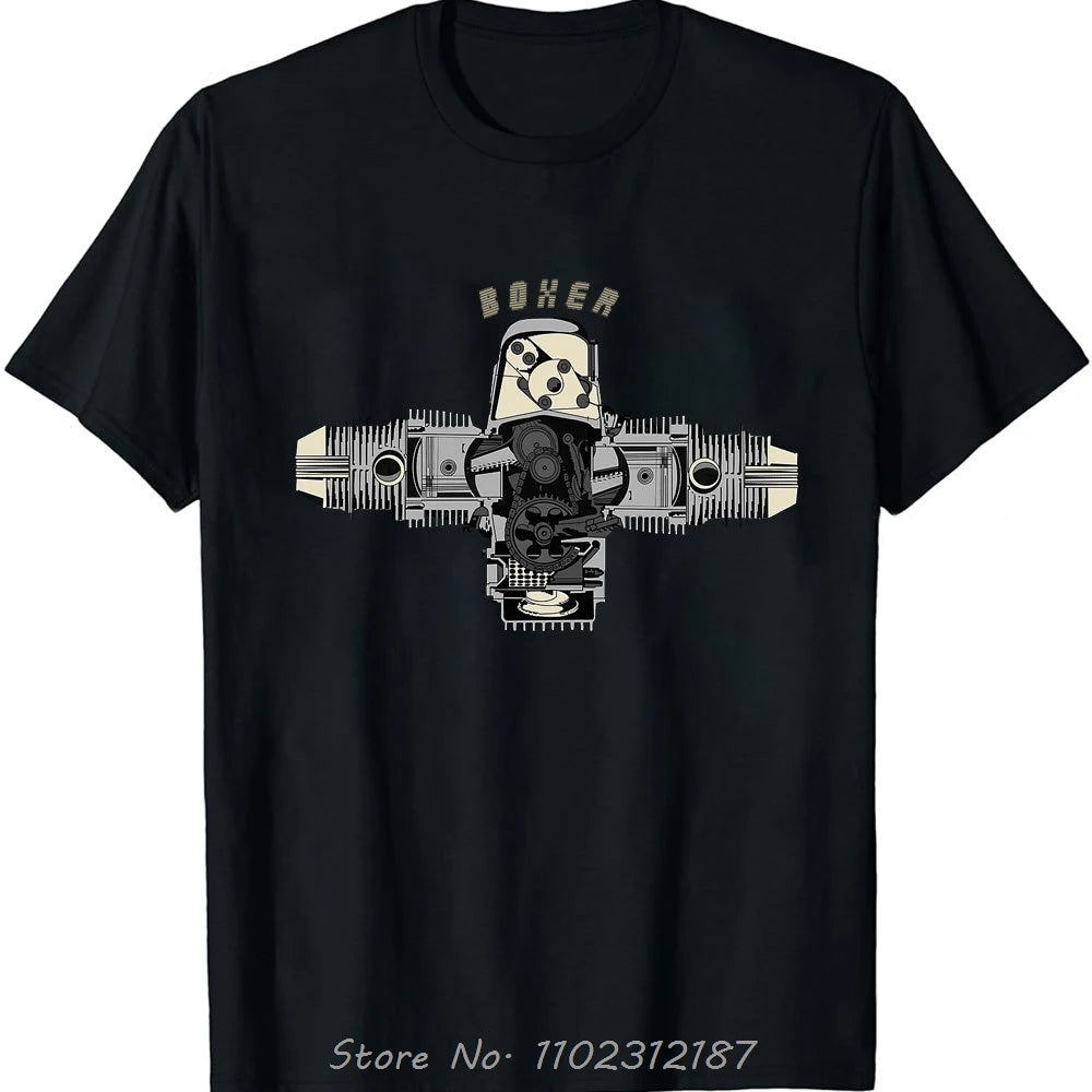 Men Boxer Engine R1200gs 1200 Gs R Adventure R1200rt Rt R R1200r T-shirt Casual Cotton T Shirt Fitness Tops Tees O-neck Tshirt