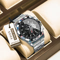 POEDAGAR Fashion Luxury Male Watch Waterproof Luminous Date Man Wristwatch Stainless Steel High Quality New Men's Quartz Watches