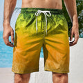 Gradient Palm Trees Hawaiian Beach Shorts Men Funny Casual Harajuku Loose Board Shorts 2025 Novelty Summer Popular Swim Trunks
