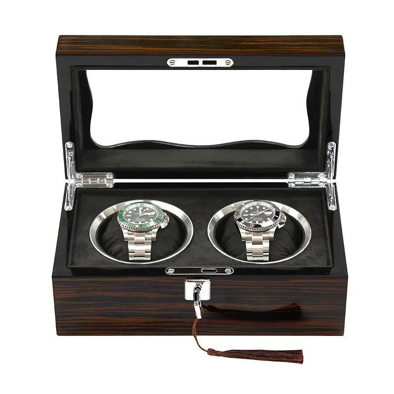 Wood Watch Box Storage Case Big Size Watch Boxes Organizer Men Mechanical Wrist Watches Transparent Skylight Display Collection