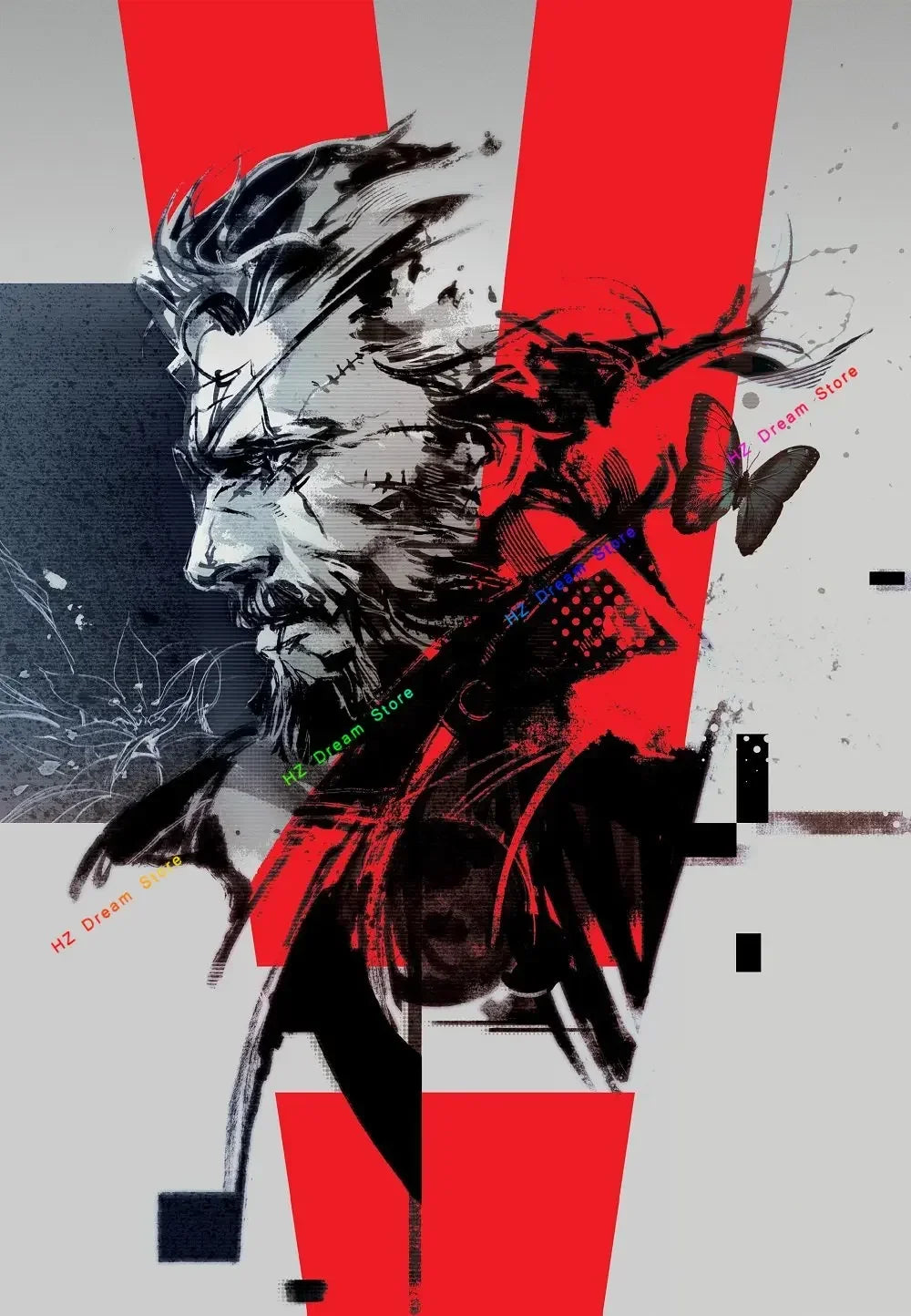 Classic Metal Gear Solid MGS Video Game Canvas Painting Picture Print Modern Family Bedroom Room Home Decor Wall Art Poster