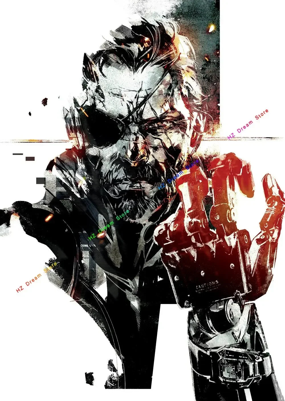 Classic Metal Gear Solid MGS Video Game Canvas Painting Picture Print Modern Family Bedroom Room Home Decor Wall Art Poster