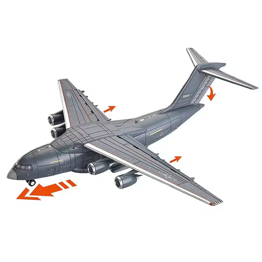 1/100 China Y-20 Multipurpose Transport Aircraft Home Decor No Glue Pre Colored Assembly Model Home Decoration