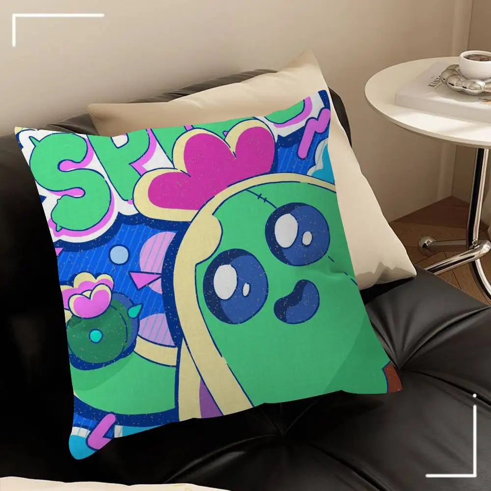Cute Cartoon B-Brawl Game Cushion Cover Pillowcase Upholstery Sofa Throw Pillow Home Decor Pillowcas