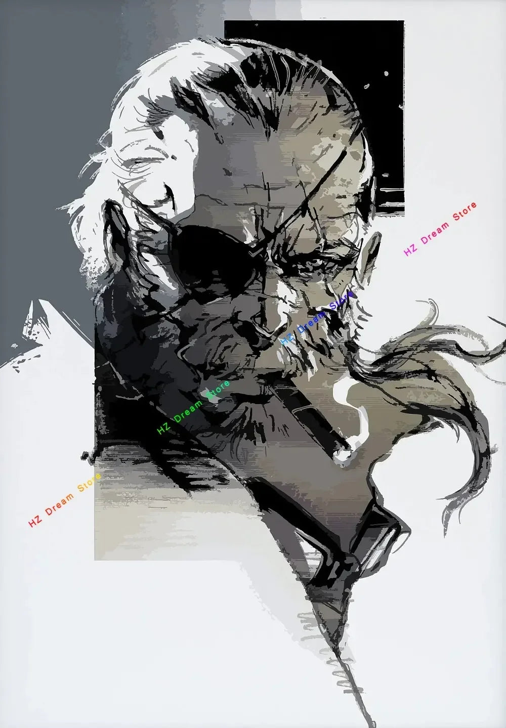 Classic Metal Gear Solid MGS Video Game Canvas Painting Picture Print Modern Family Bedroom Room Home Decor Wall Art Poster
