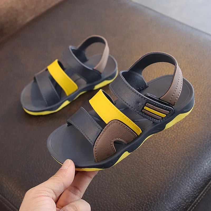 Summer Sandals Children's Flats Soft Anti-slip Baby Boys Girls Outdoor Beach Shoes Comfortable Sports Casual Toddler Sandals