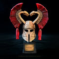 140MM Home Decor Crafts Finished Model of Ancient Helmet as Household Ornament LTCP-188
