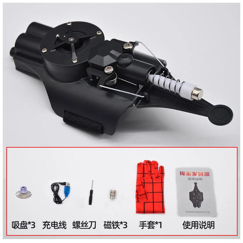 Ml Legends Fully Automatic Peripheral Spiderman Web Shooters Spider Silk Launcher Rope Device Cosplay Toys Props Gifts Toys