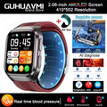 New Air Pump Airbag True Blood Pressure Health Measure Smart Watches Men Micro Physical Examination Fitness Sport SmartWatch NFC