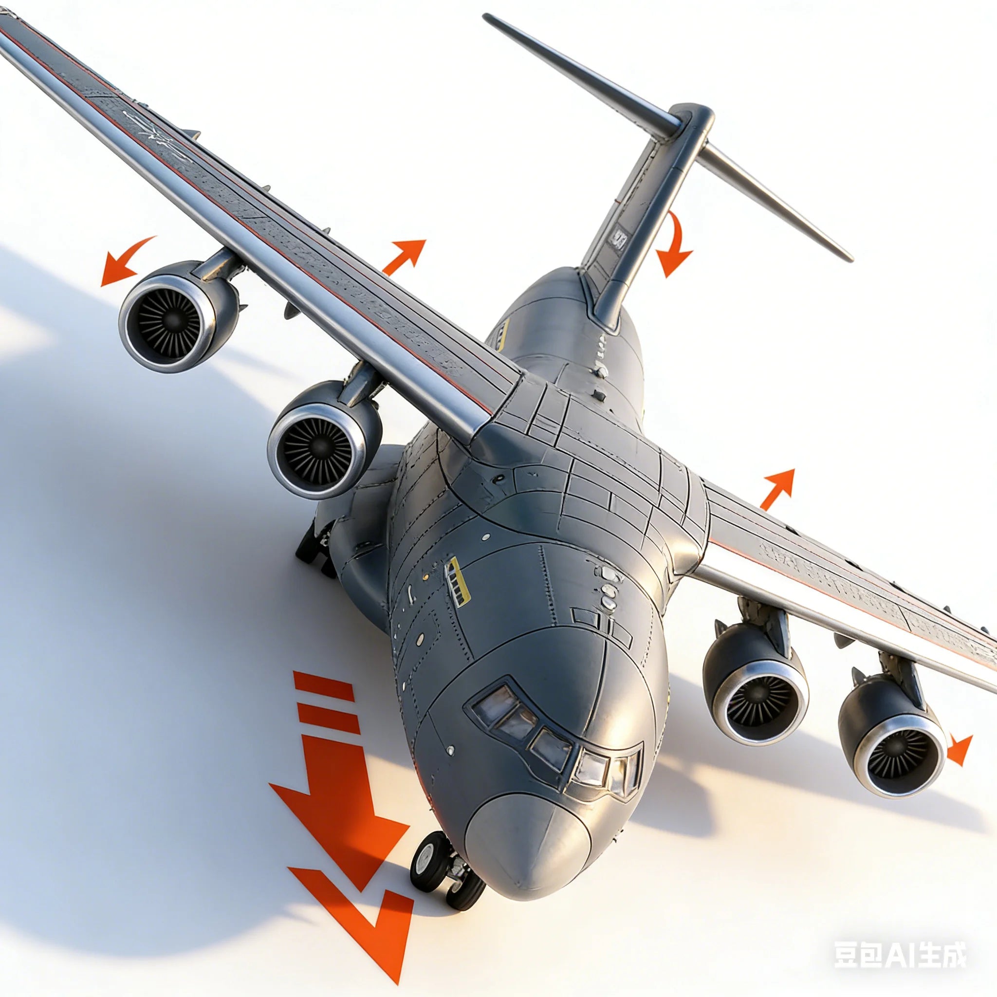 1/100 China Y-20 Multipurpose Transport Aircraft Home Decor No Glue Pre Colored Assembly Model Home Decoration