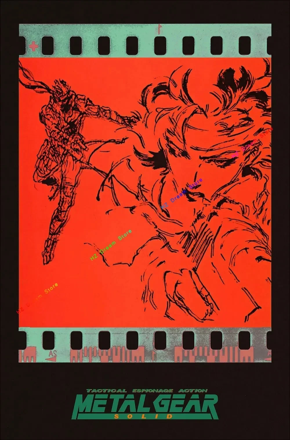 Classic Metal Gear Solid MGS Video Game Canvas Painting Picture Print Modern Family Bedroom Room Home Decor Wall Art Poster