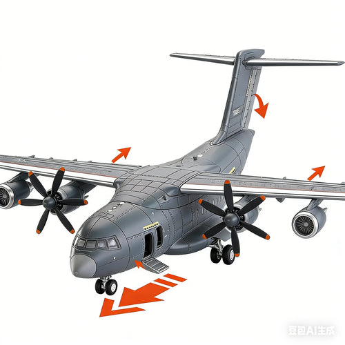 1/100 China Y-20 Multipurpose Transport Aircraft Home Decor No Glue Pre Colored Assembly Model Home Decoration
