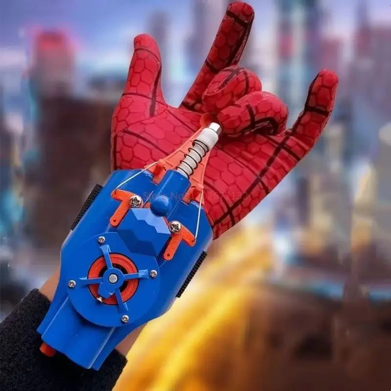 Ml Legends Fully Automatic Peripheral Spiderman Web Shooters Spider Silk Launcher Rope Device Cosplay Toys Props Gifts Toys
