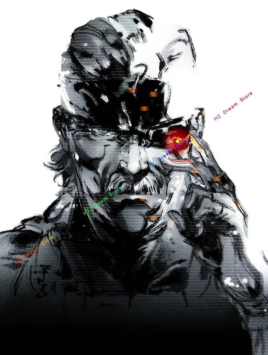 Classic Metal Gear Solid MGS Video Game Canvas Painting Picture Print Modern Family Bedroom Room Home Decor Wall Art Poster