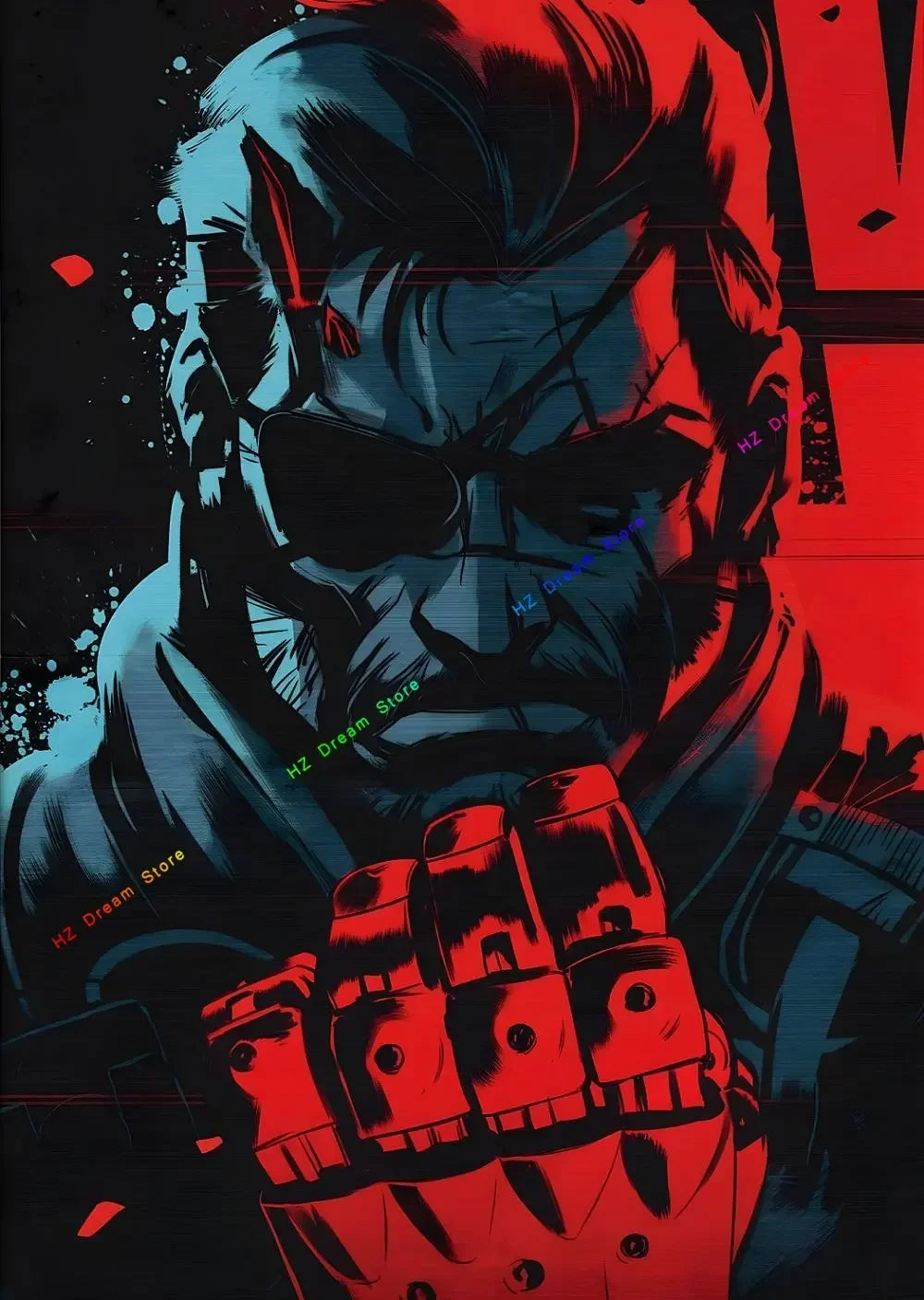 Classic Metal Gear Solid MGS Video Game Canvas Painting Picture Print Modern Family Bedroom Room Home Decor Wall Art Poster
