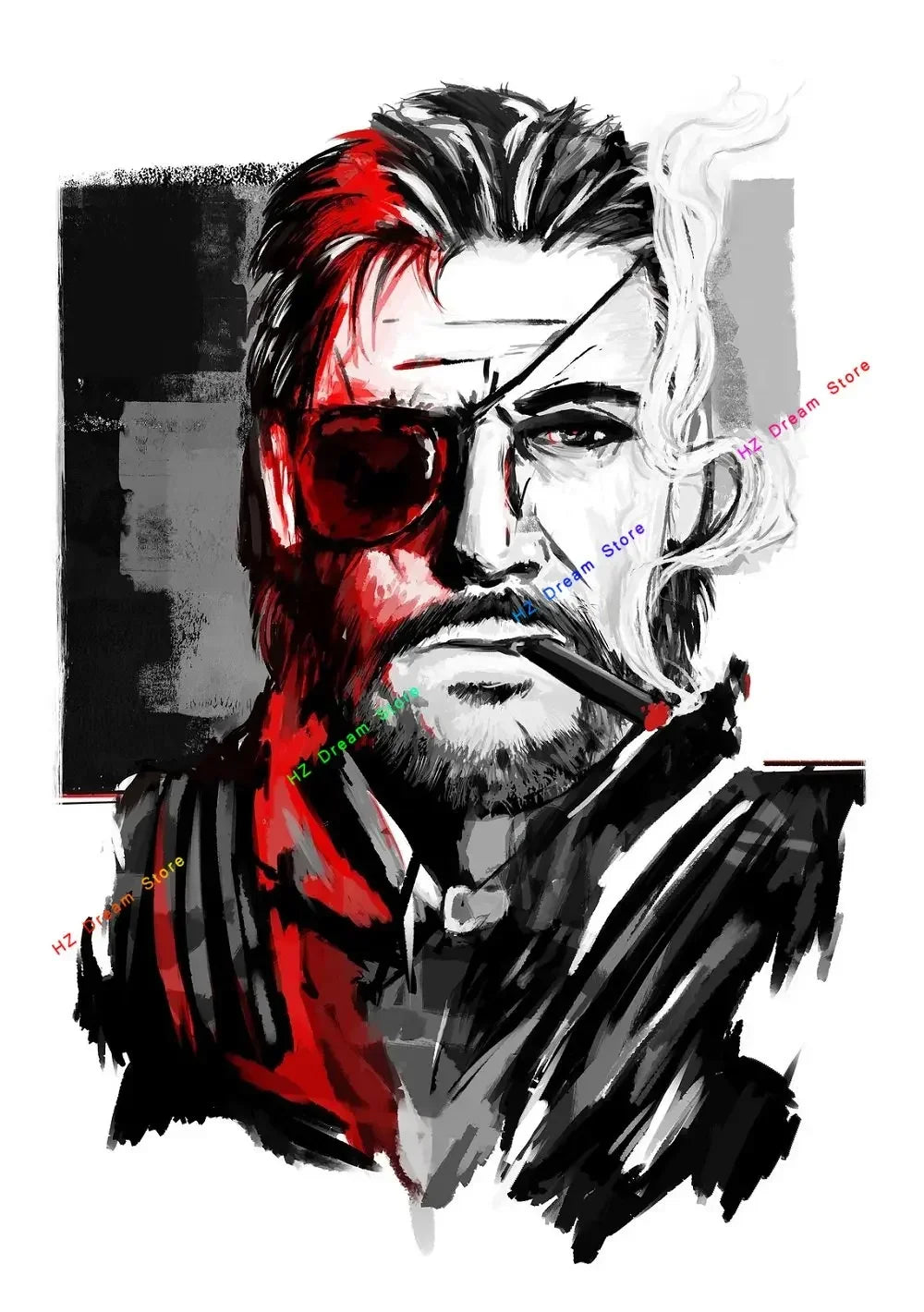 Classic Metal Gear Solid MGS Video Game Canvas Painting Picture Print Modern Family Bedroom Room Home Decor Wall Art Poster