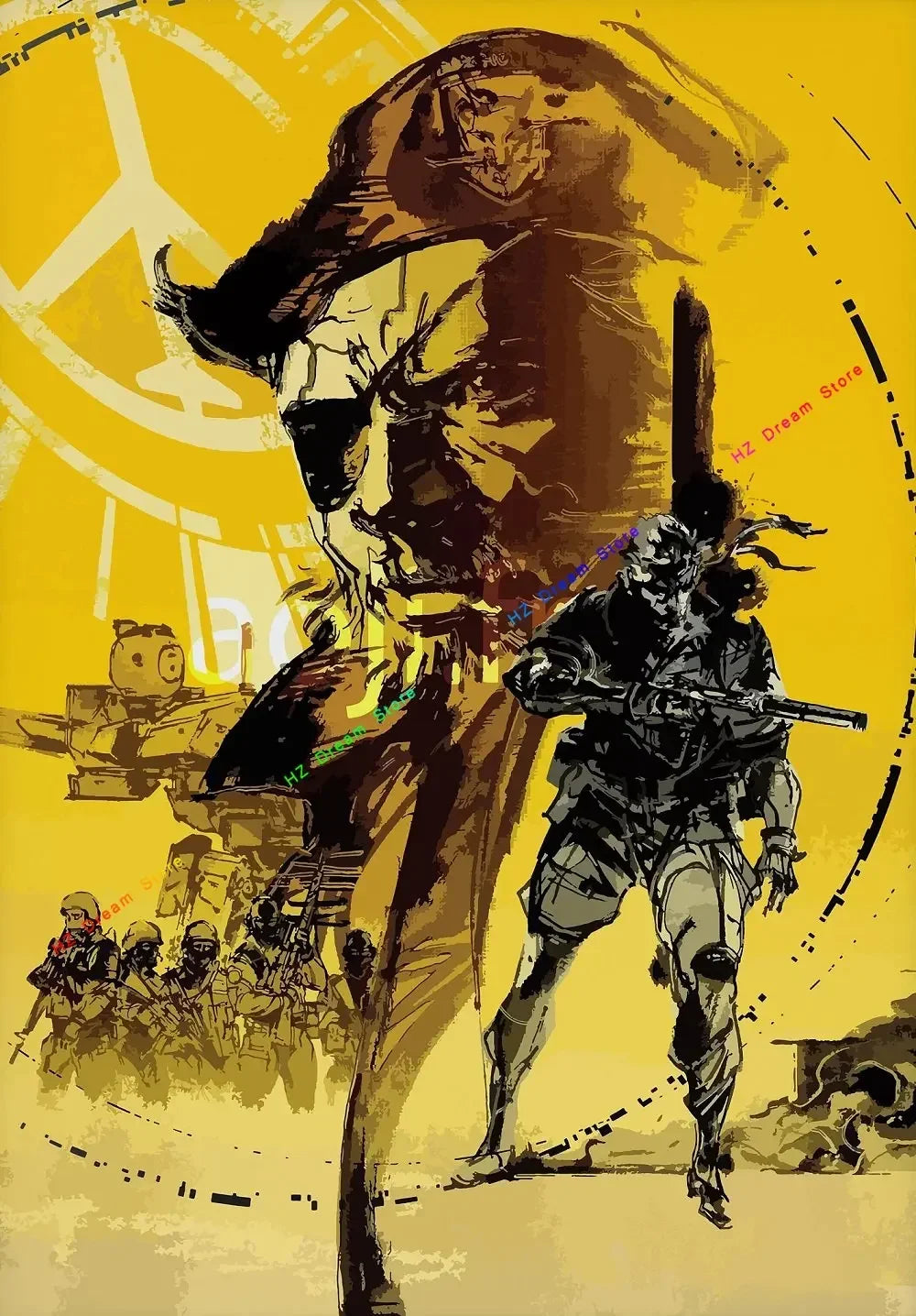 Classic Metal Gear Solid MGS Video Game Canvas Painting Picture Print Modern Family Bedroom Room Home Decor Wall Art Poster