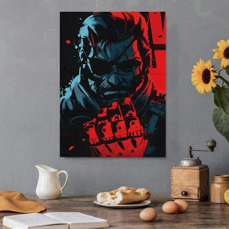 Classic Metal Gear Solid MGS Video Game Canvas Painting Picture Print Modern Family Bedroom Room Home Decor Wall Art Poster