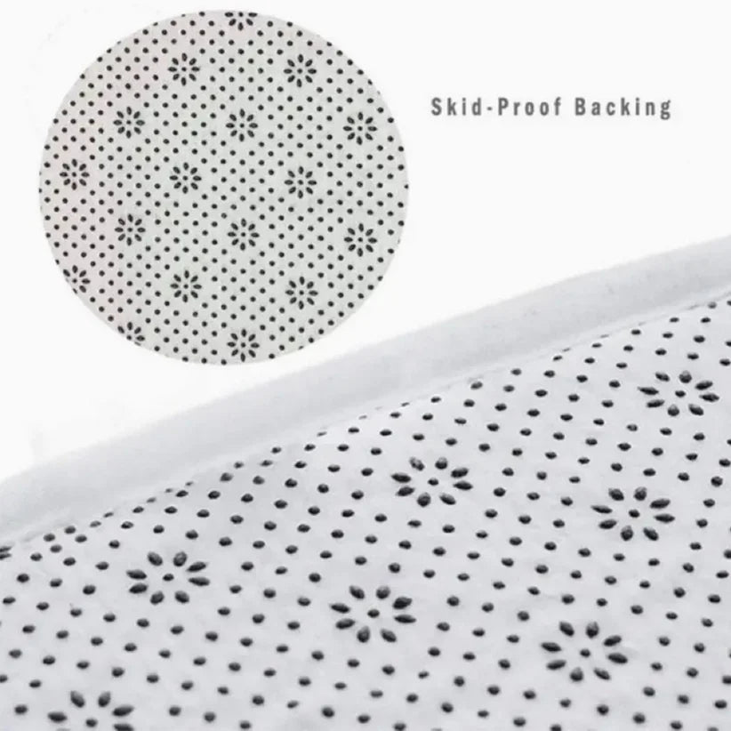 Sea Star and Shell Bathroom Set - Soft Non Slip Contour Mat, Toilet Lid, and Bath Mat, Suitable for Beach Style Home Decor